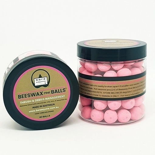 Picture of Beeswax Pink Balls for Thrush - 40 balls