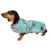 Picture of Zeez Dachshund Dog Coat Mint/Grey